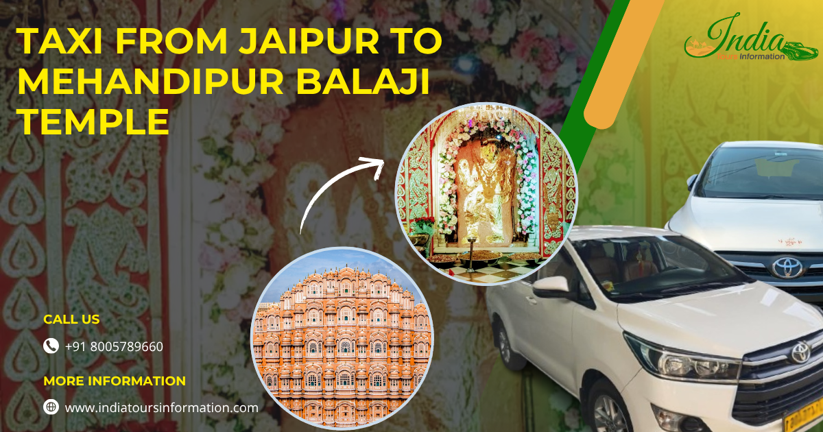 Taxi from Jaipur to Mehandipur Balaji