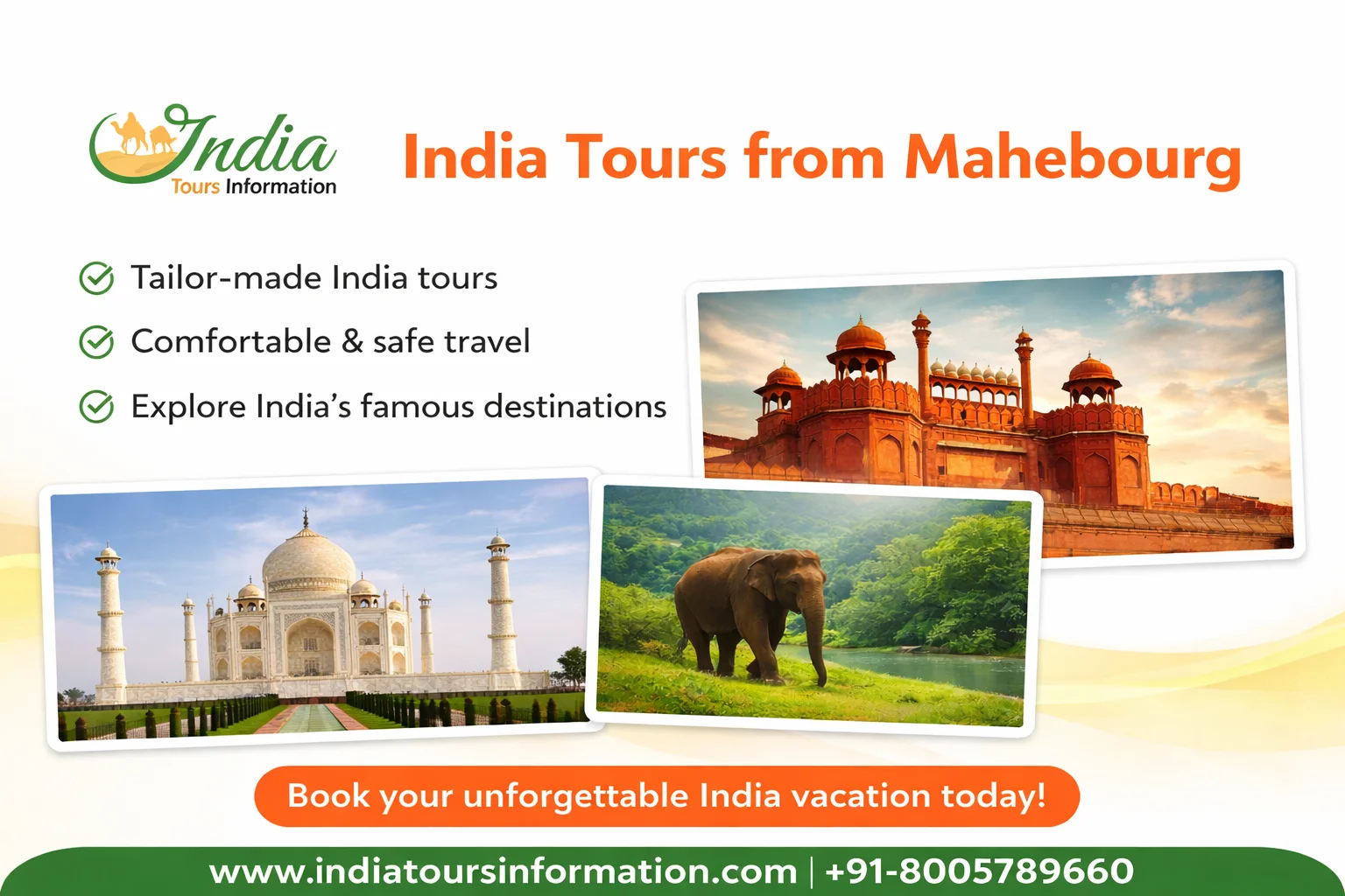 India Tours from Mahebourg
