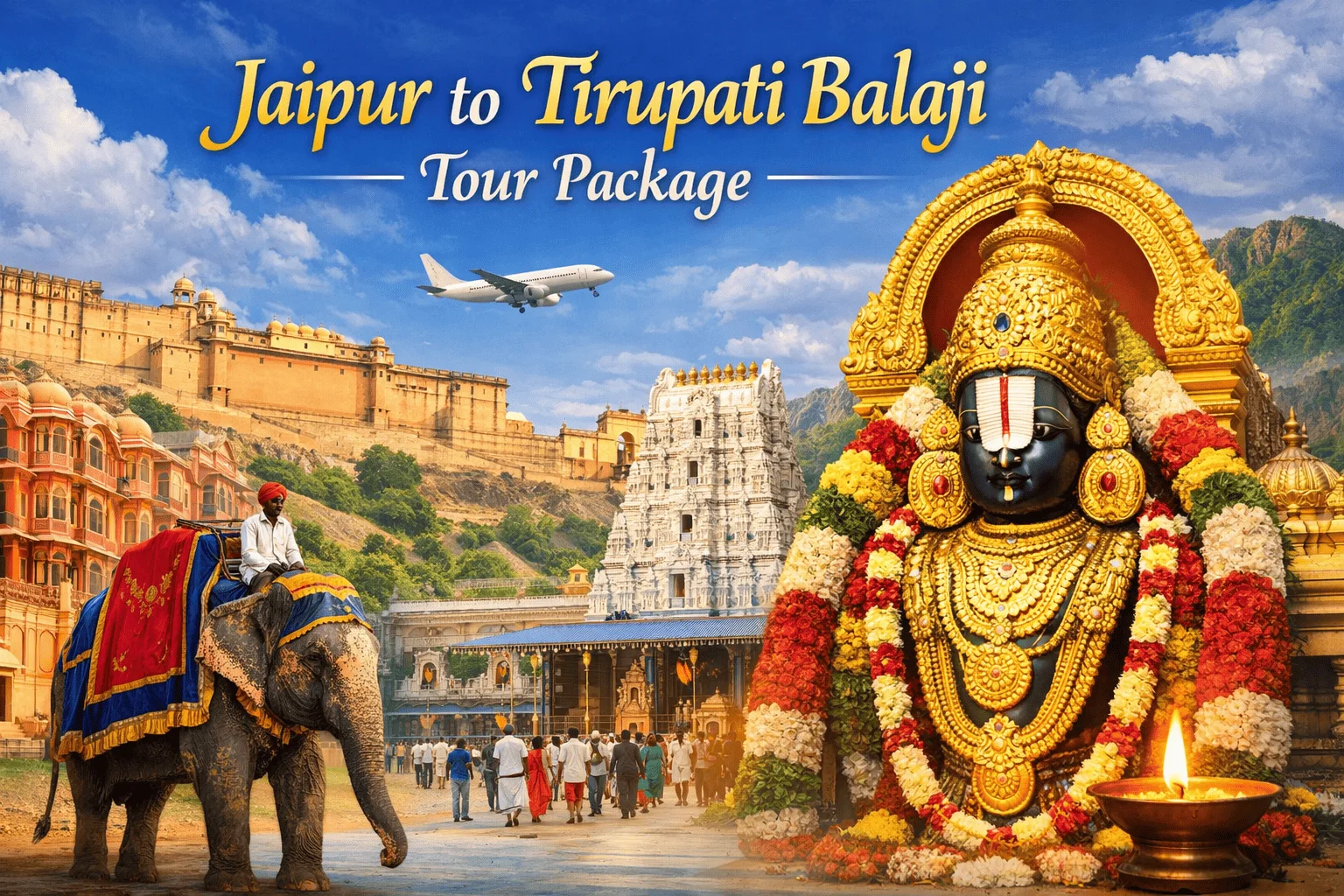 Jaipur to Tirupati Balaji Tour Package
