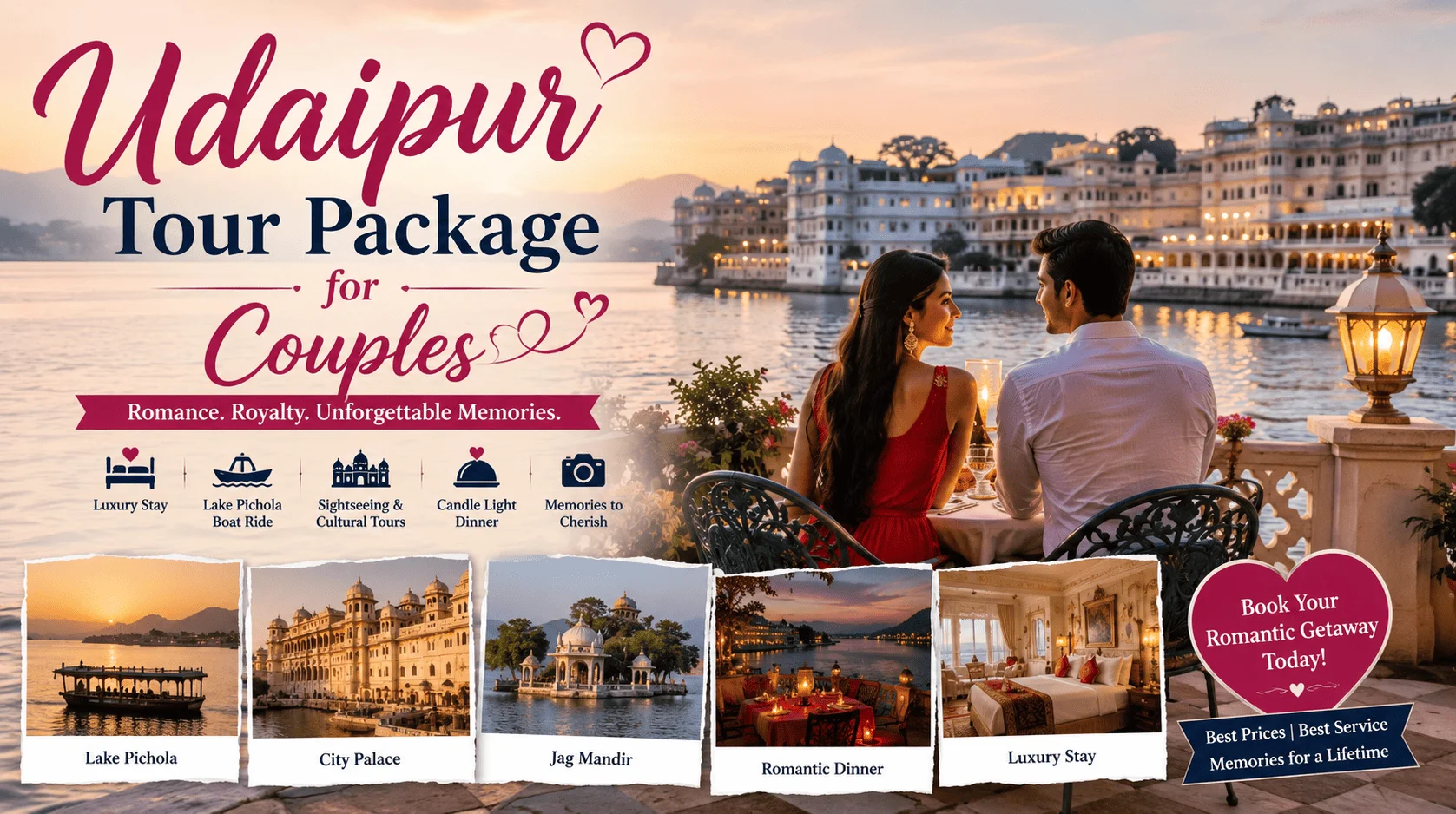 Udaipur Tour Package for Couples