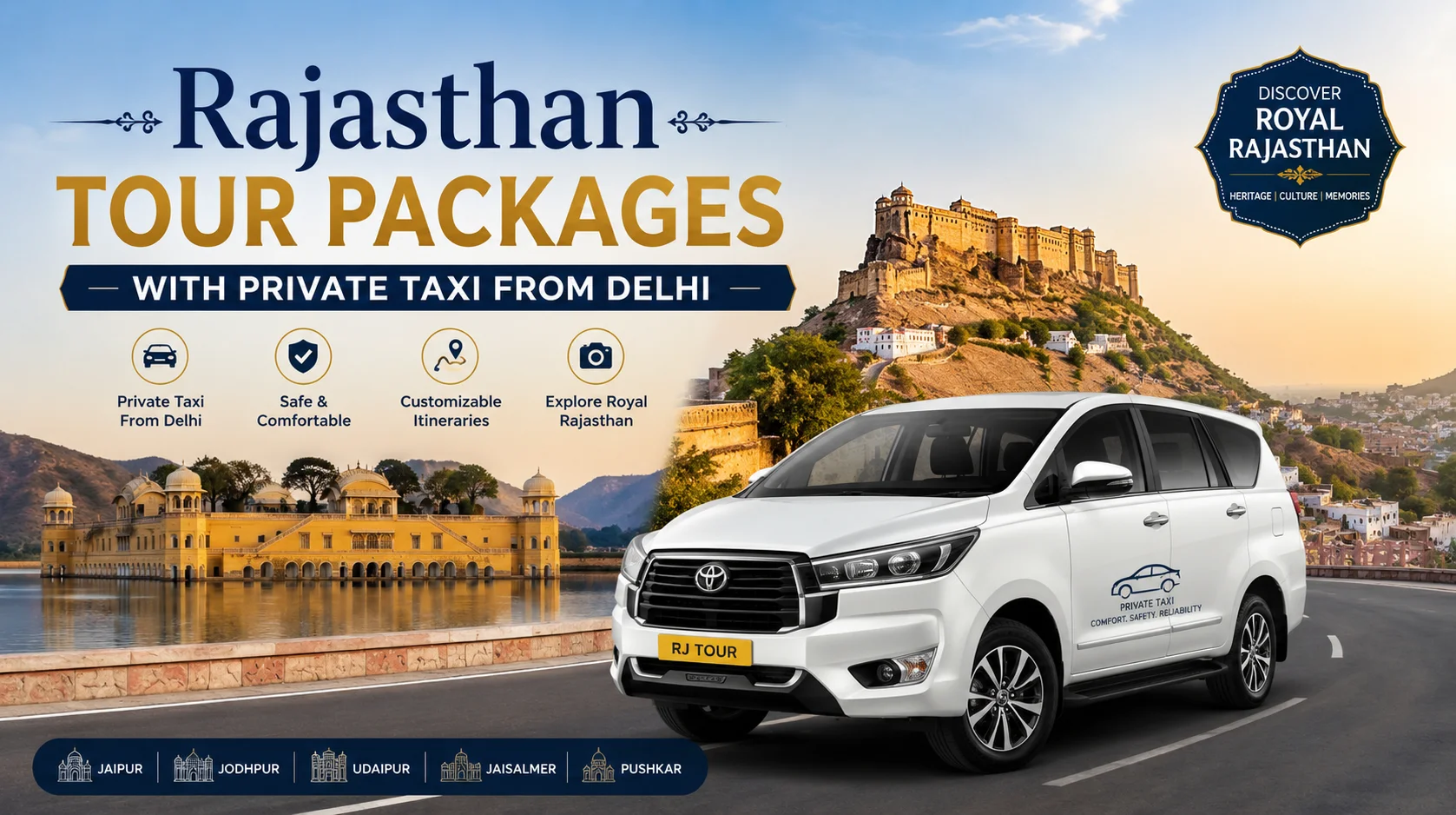 Rajasthan Tour Packages with Private Taxi from Delhi